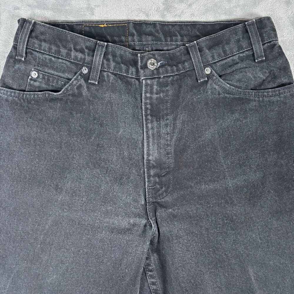 Vintage Levi’s 560 Orange Tab Black Jeans USA Loose Fit Tapered W33 L30 Fits W31 - Picture 2 of 10